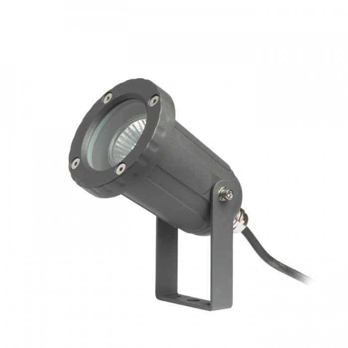 HEAVY DUTY lampa zewnętrzna ogrodowa reflektor antracyt 230V GU10 50W IP65 - R11948