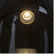 BELLINI M LED lampa wisząca czarna szkło przydymione fi 15 cm, H 25 cm 230V LED 5W 30° 3000K 476 lm - R13652