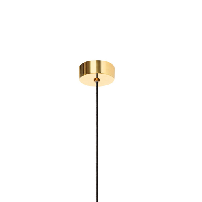 COCO S lampa wisząca 1 x 25W LED E27 złoty, transparentny, abażur czarny, złoty, szampański - 11106102