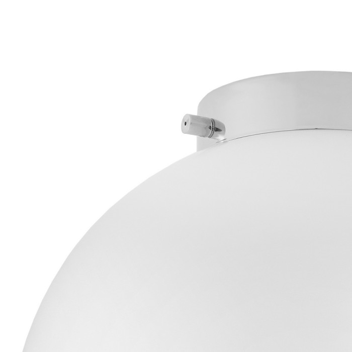 ALUR 1 lampa przysufitowa plafon 1 x 25W LED E27 chrom, biały, szklo - 10724103