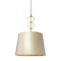 COCO L lampa wisząca 1 x 25W LED E27 złoty, transparentny, abażur szampański ze złotem - 11105107