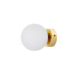 MIJA kinkiet lampa ścienna kula złota/biała E14 1 x 9W klosz szklany biały fi 12 cm, IP44 - 20764105