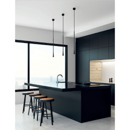 COFFEE lampa wisząca mała czarna H40cm metal nowoczesny P0372 COFFEE lampa wisząca mała czarna H40cm metal nowoczesny P0372