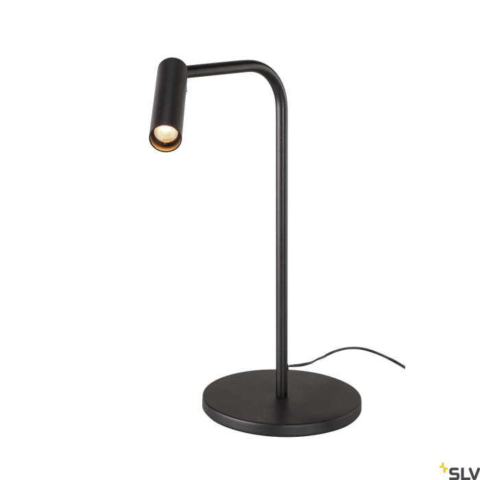 KARPO TL, lampa stołowa LED, kolor czarny, 3000K