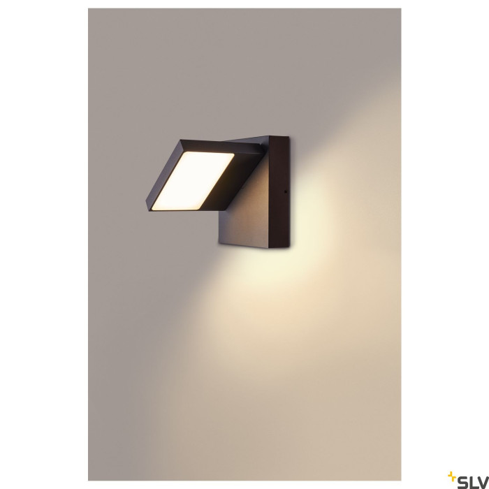ABRIDOR, lampa ścienna natynkowa LED, IP55, kolor antracytowy, 3000/4000K