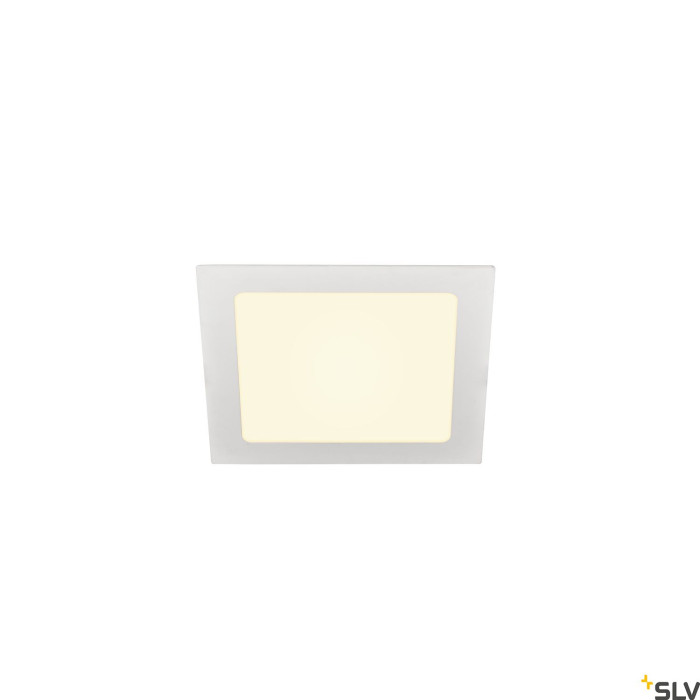 SENSER 18, lampa sufitowa wpuszczana LED, kwadratowa, kolor biały, 3000K - 1003012