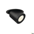 SUPROS MOVE lampa sufitowa LED wpuszczana 31W okrągły czarny 4000K 3520lm 60° CRI90 H17cm fi19,5cm 50000h aluminium zasilacz