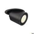 SUPROS MOVE lampa sufitowa LED wpuszczana 31W okrągły czarny 4000K 3520lm 60° CRI90 H17cm fi19,5cm 50000h aluminium zasilacz