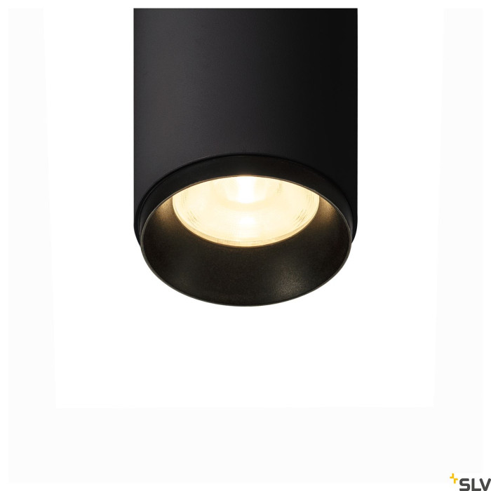 3~ NUMINOS® PHASE S, lampa z systemem 3-fazowym, czarna/czarna 3000 K 24°