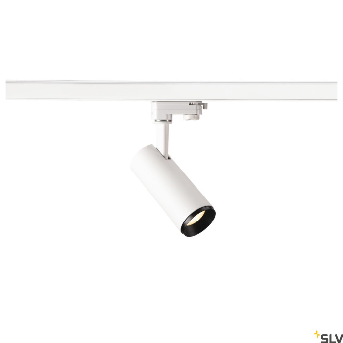 3~ NUMINOS® PHASE S, lampa z systemem 3-fazowym, biała/czarna 3000 K 24°