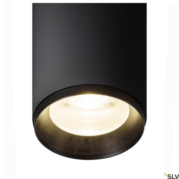 3~ NUMINOS® PHASE L, lampa z systemem 3-fazowym, czarna/czarna 4000 K 36°