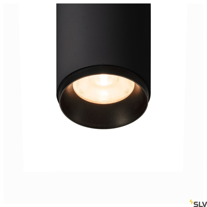 3~ NUMINOS® DALI S, lampa z systemem 3-fazowym, czarna/czarna 2700 K 24°