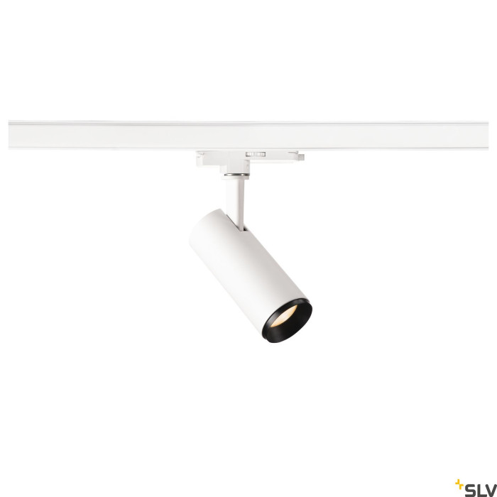 3~ NUMINOS® DALI S, lampa z systemem 3-fazowym, biała/czarna 2700 K 24°