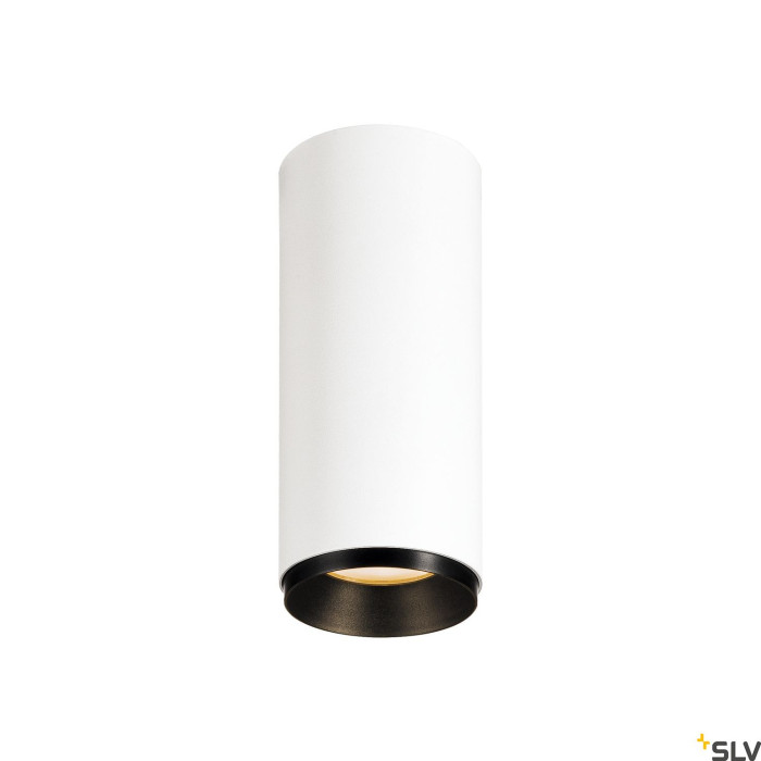 NUMINOS® CL DALI S, wewnętrzna oprawa sufitowa natynkowa LED, biała/czarna 2700 K 24° - 1004414