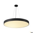 MEDO 90 lampa sufitowa LED, 3000K, okrągła, kolor czarny, Ø 90 cm, można przekształcić w lampę wiszącą, 120W - 135170