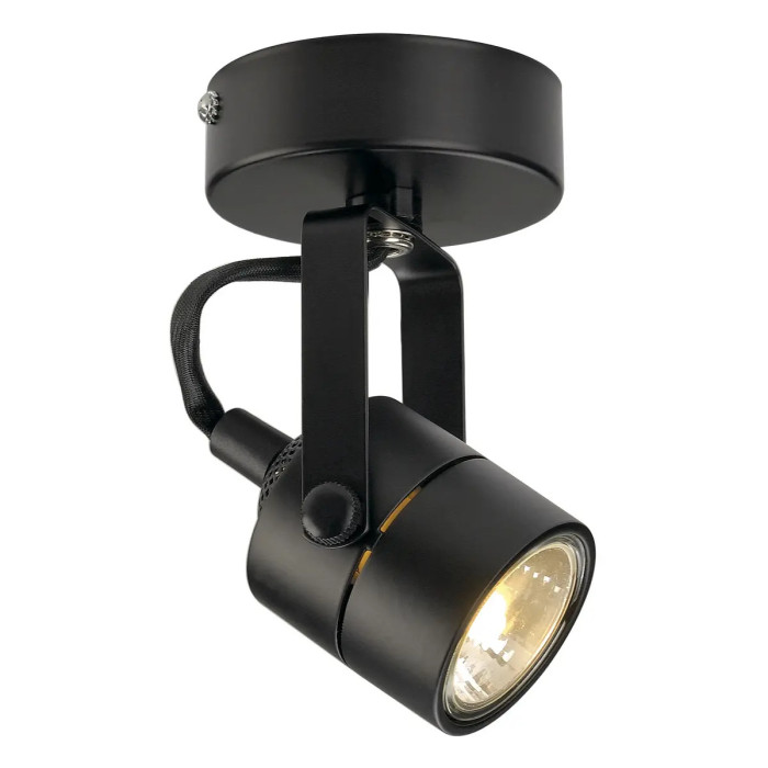 Reflektor, spot lampa ścienna, sufitowa SLV ARSINA, czarna, aluminiowa, 50W 230V - 1000262_s