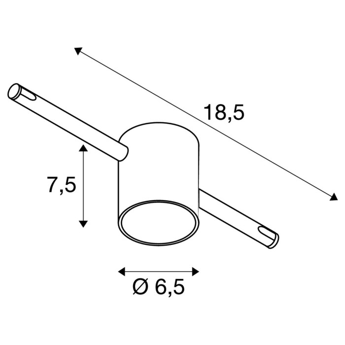COMET, lampa linkowa do niskonapięciowego systemu linkowego TENSEO, QR-C51, kolor biały, częściowo satynowane szkło