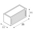 BOX-L lampa ścienna zewnętrzna TC-(D,H,T,Q)SE, IP44, kwadratowa, antracytowa, maks. 18W - 232495