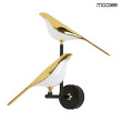 BIRD TWIN lampa ścienna motyw 2 ptaki, biały / złoty H20cm BIRD TWIN lampa ścienna motyw 2 ptaki, biały / złoty H20cm