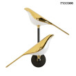 BIRD TWIN lampa ścienna motyw 2 ptaki, biały / złoty H20cm BIRD TWIN lampa ścienna motyw 2 ptaki, biały / złoty H20cm