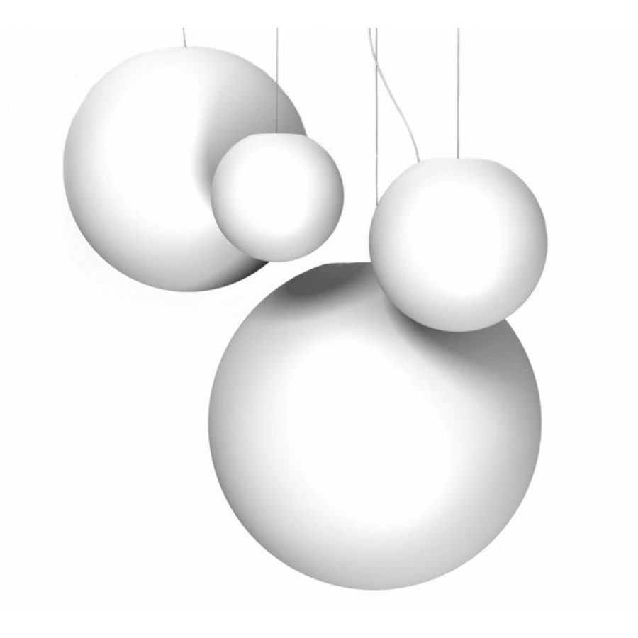 Mball 60 cm / 80 cm, kula lampa wisząca, IP20, 1050 lm, biała podsufitka - BP060WL3N